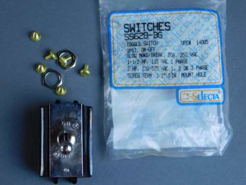 NEW Surplus! Selecta SS628-BG On-Off Toggle Switch 