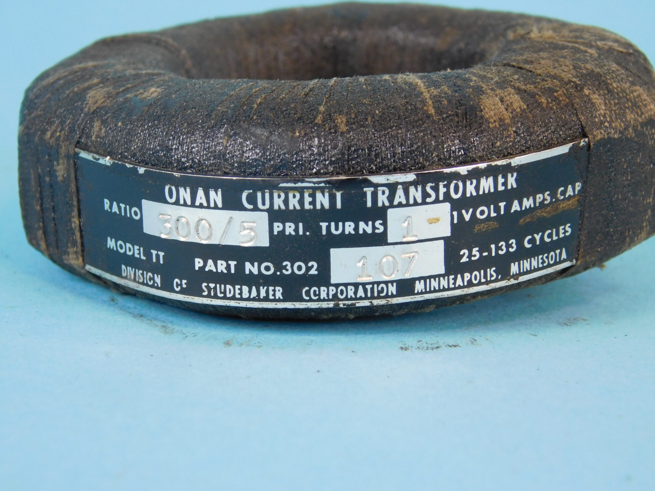 Details about   Onan 300:5 Amp Current Transformer 302 