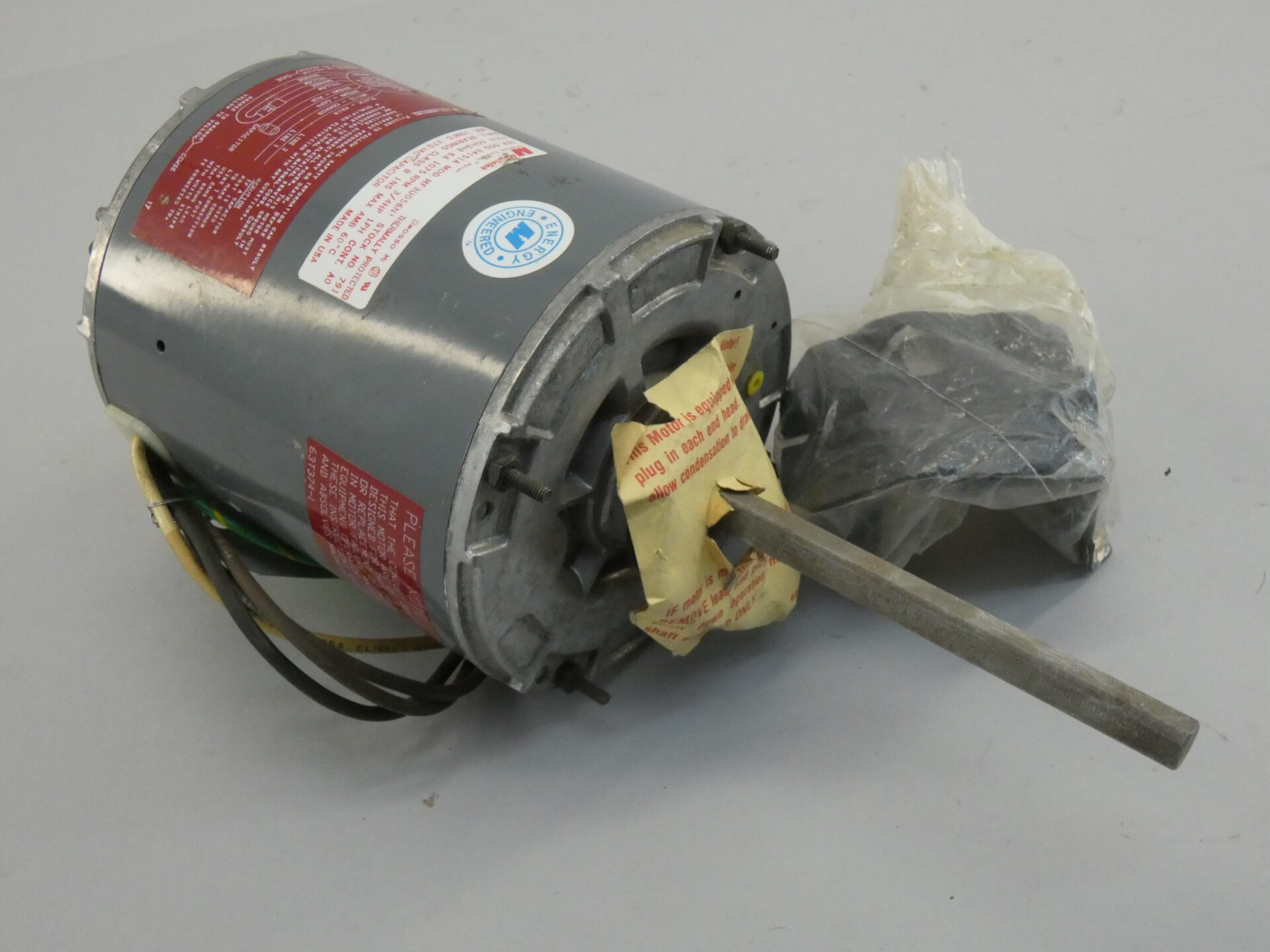 3/4HP HF3U056N Fan Motor, 1Ph, 1075RPM, 460V/2.6A GPM Surplus