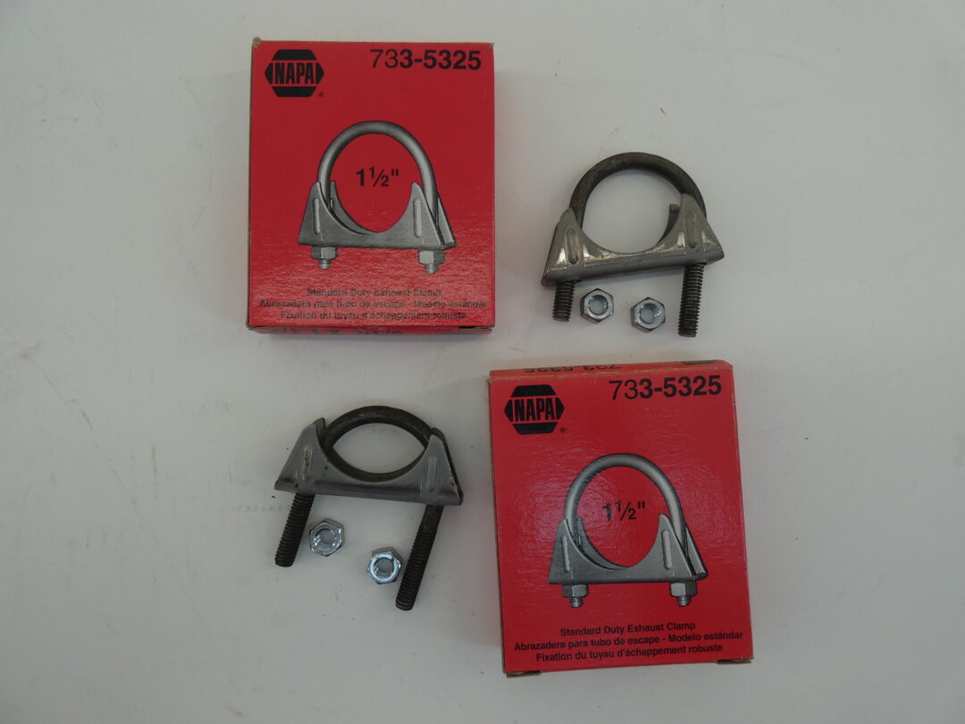 *Lot of 2* Napa 7335325 Standard Duty Exhaust Clamp, 11/2″ GPM Surplus