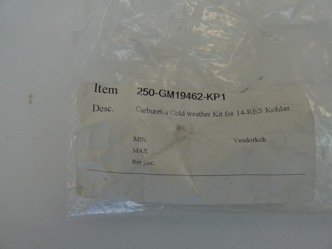 Kohler GM19462KP1 Carburetor Cold Weather Kit for 14RES