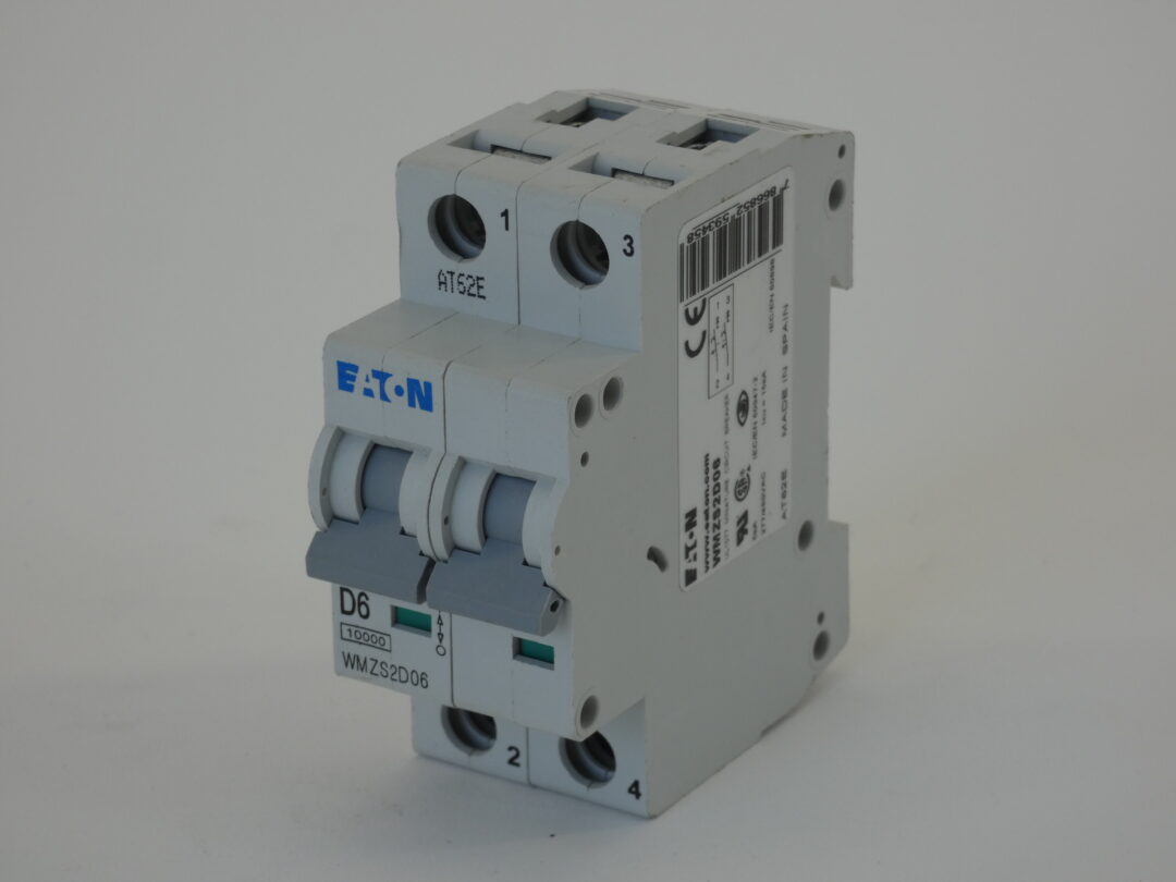Eaton WMZS2D06 Miniature Circuit Breaker 277/480VAC AT62E