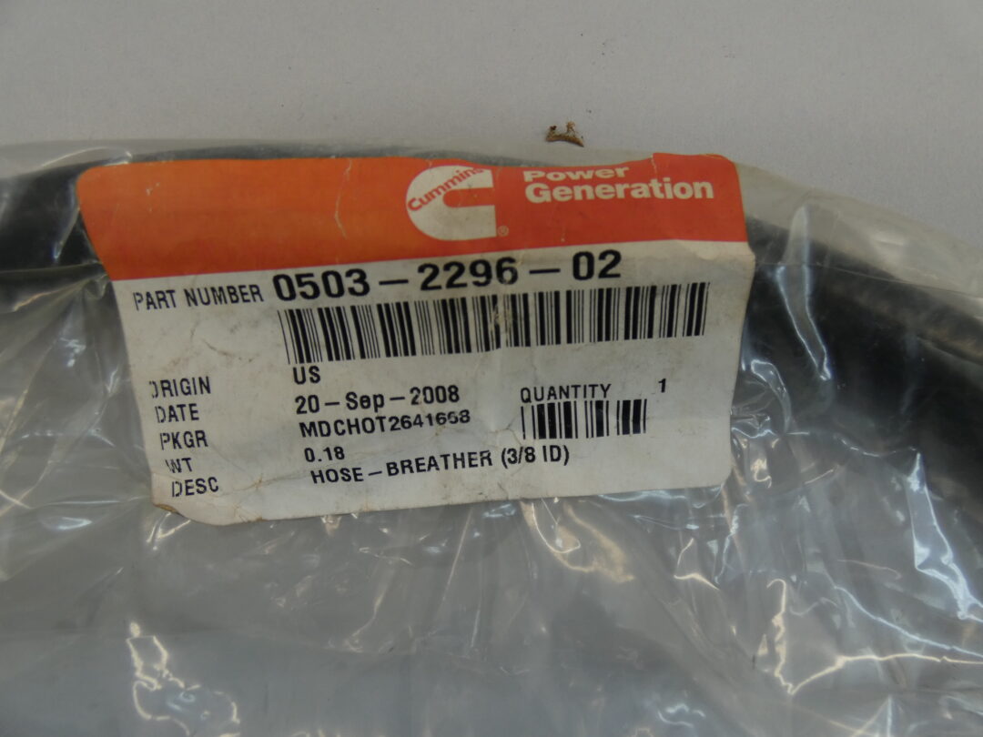 Cummins 503229602 Breather Hose, 3/8″ ID GPM Surplus