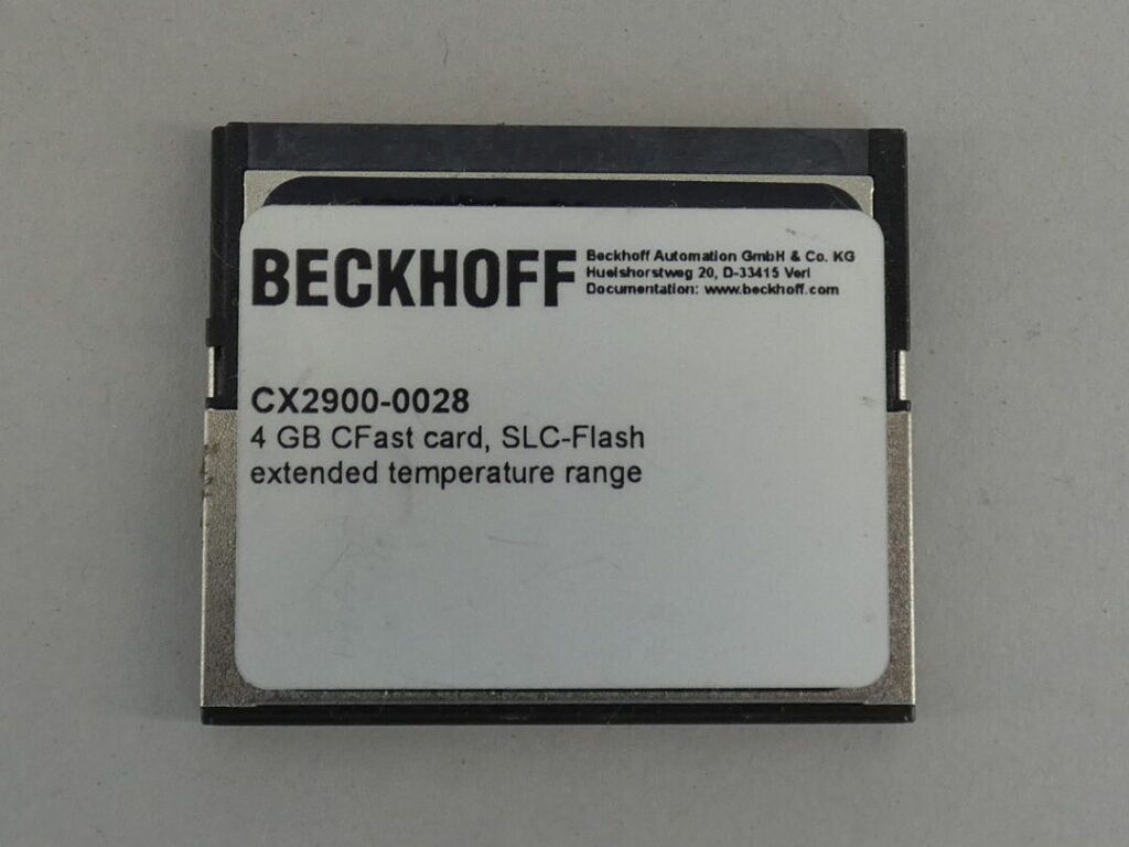 Beckhoff CX29000028 4GB CFast Card, SLCFLash GPM Surplus