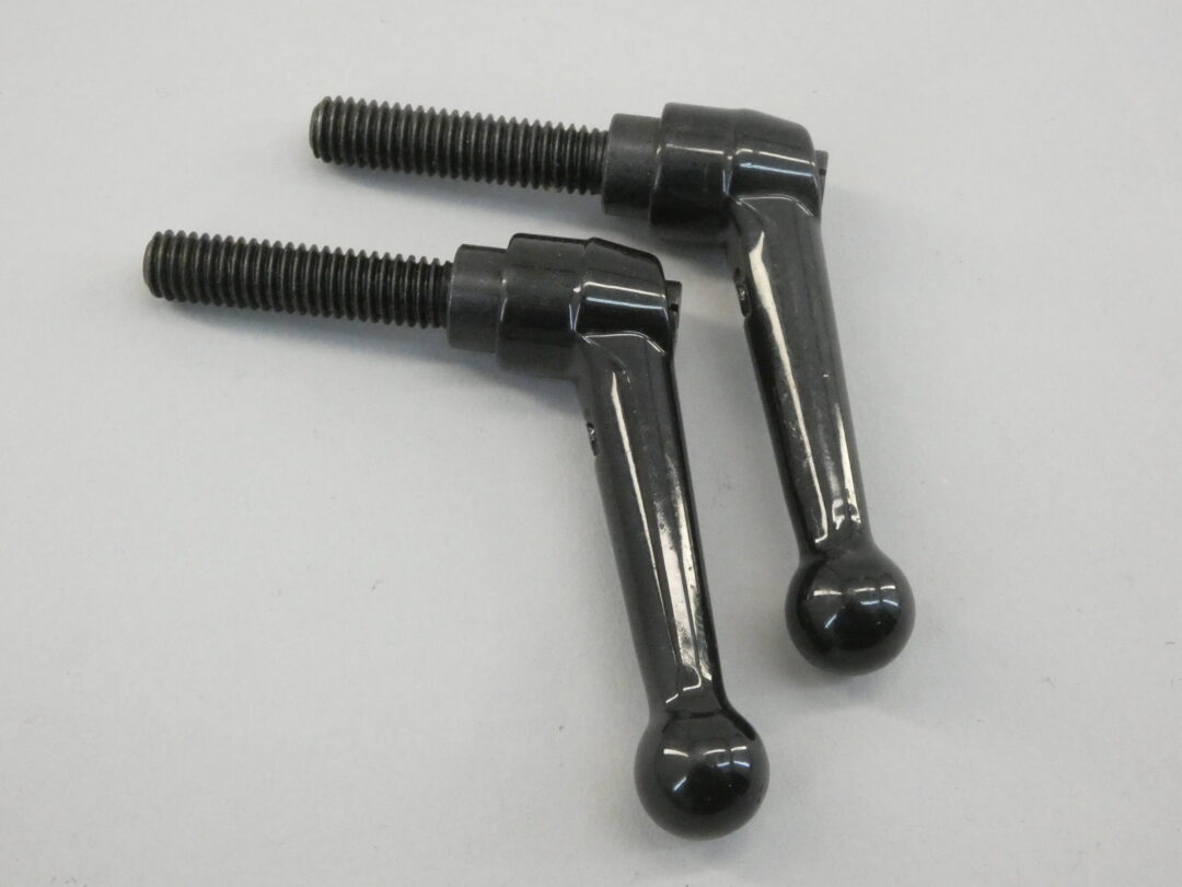 *Lot of 2* Adjustable Knob Threaded Handle 3/8-16 Thread 1-9/16" Stud Length ...