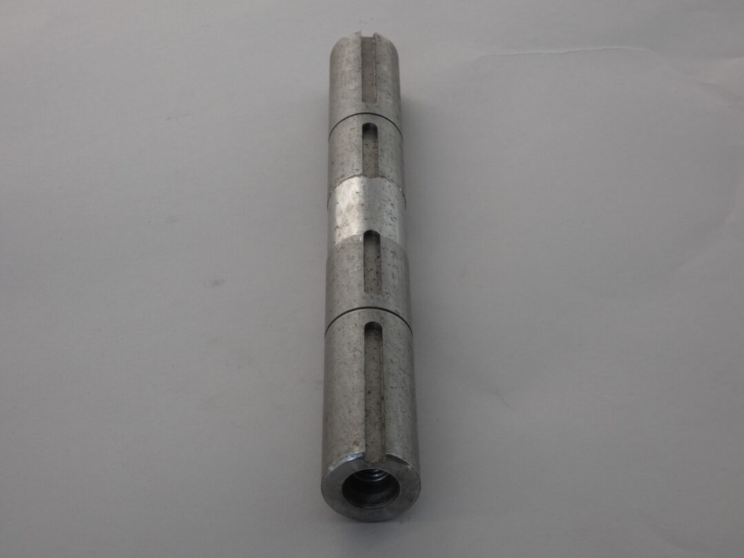 Drive Shaft 1-1/4" OD x 10-1/2" x 1/4" Partially Keyed Two Tapped Ends Steel