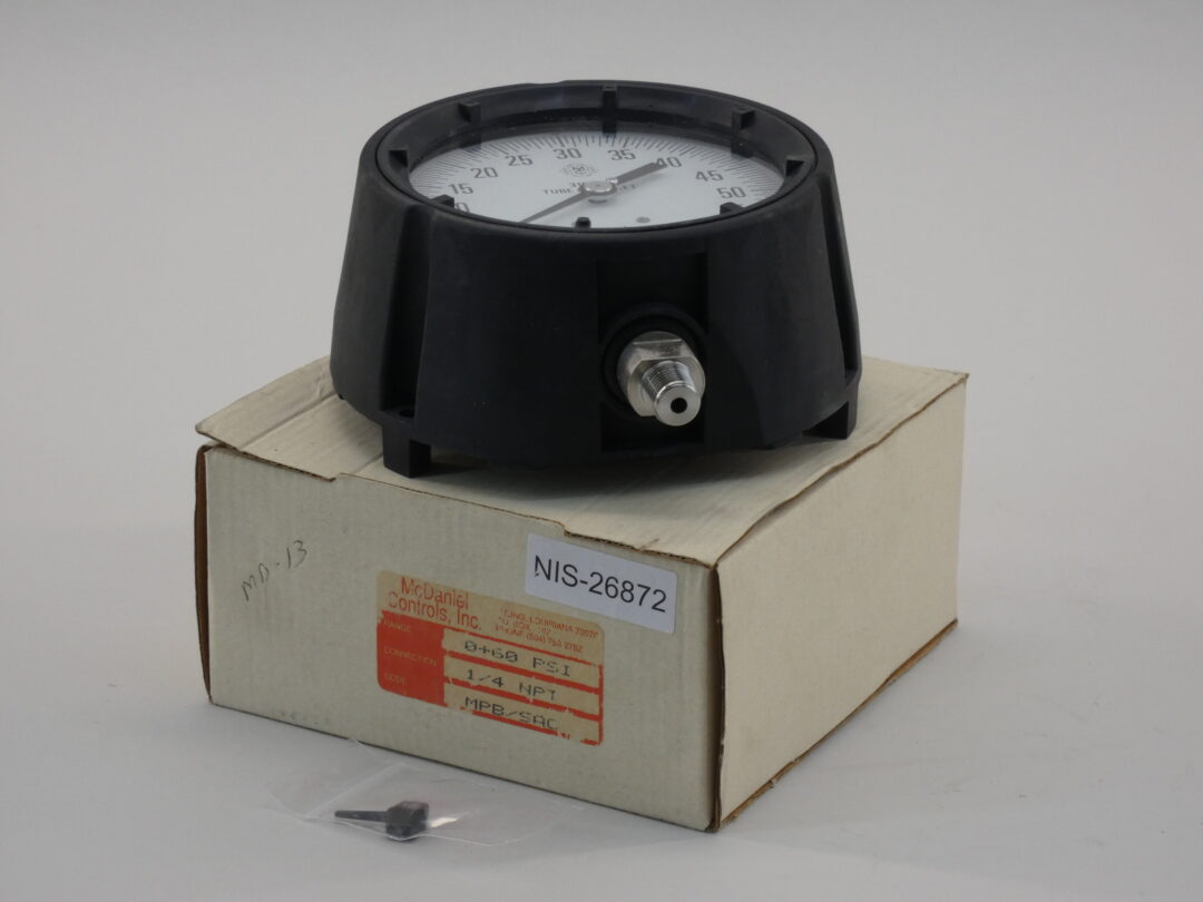 McDaniel Controls MPB/SAC Gauge 4″, 0 – 60 PSI, 1/4″ NPT Bottom ...