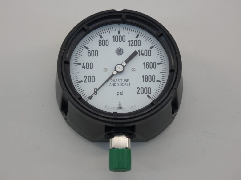 McDaniel Controls MPB/SCM Gauge 4″, 0 – 2000 PSI, 1/2″ NPT Bottom ...