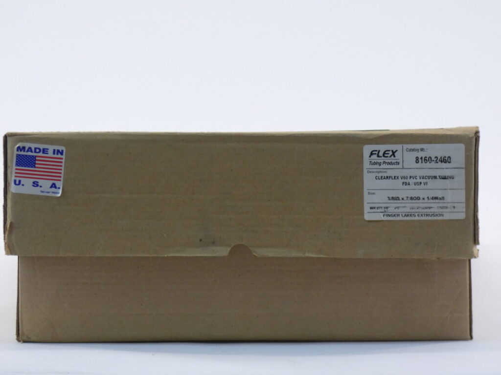 Finger Lakes Extrusion ClearFlex 81602460 V60 53′ PVC Vacuum Tubing