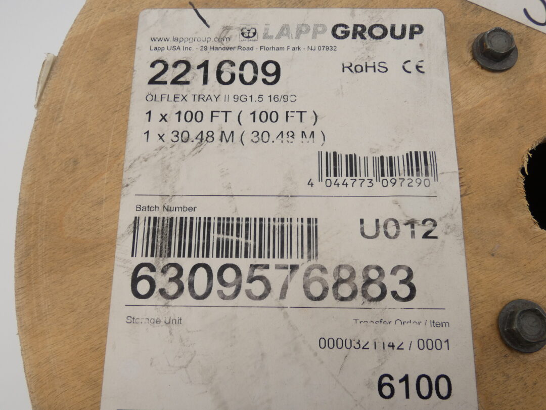 *100 Ft.* 221609 OLFLEX Flex Tray II Cable 9G1.5 16AWG/9C GPM Surplus