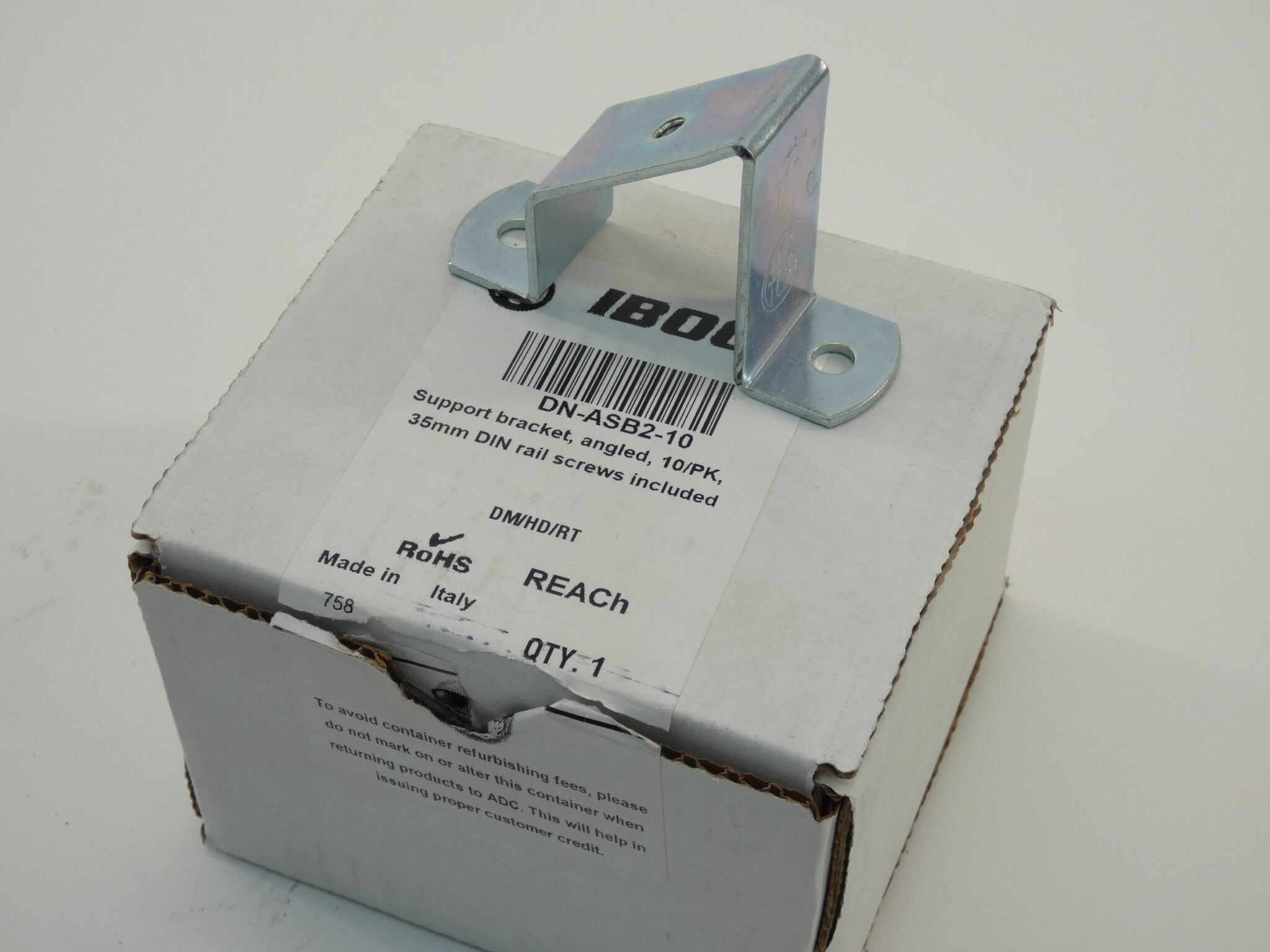 *10 Pack* IBOCO DN-ASB2-10 Support Bracket w/ 35mm Rail Screws - NEW Surplus!