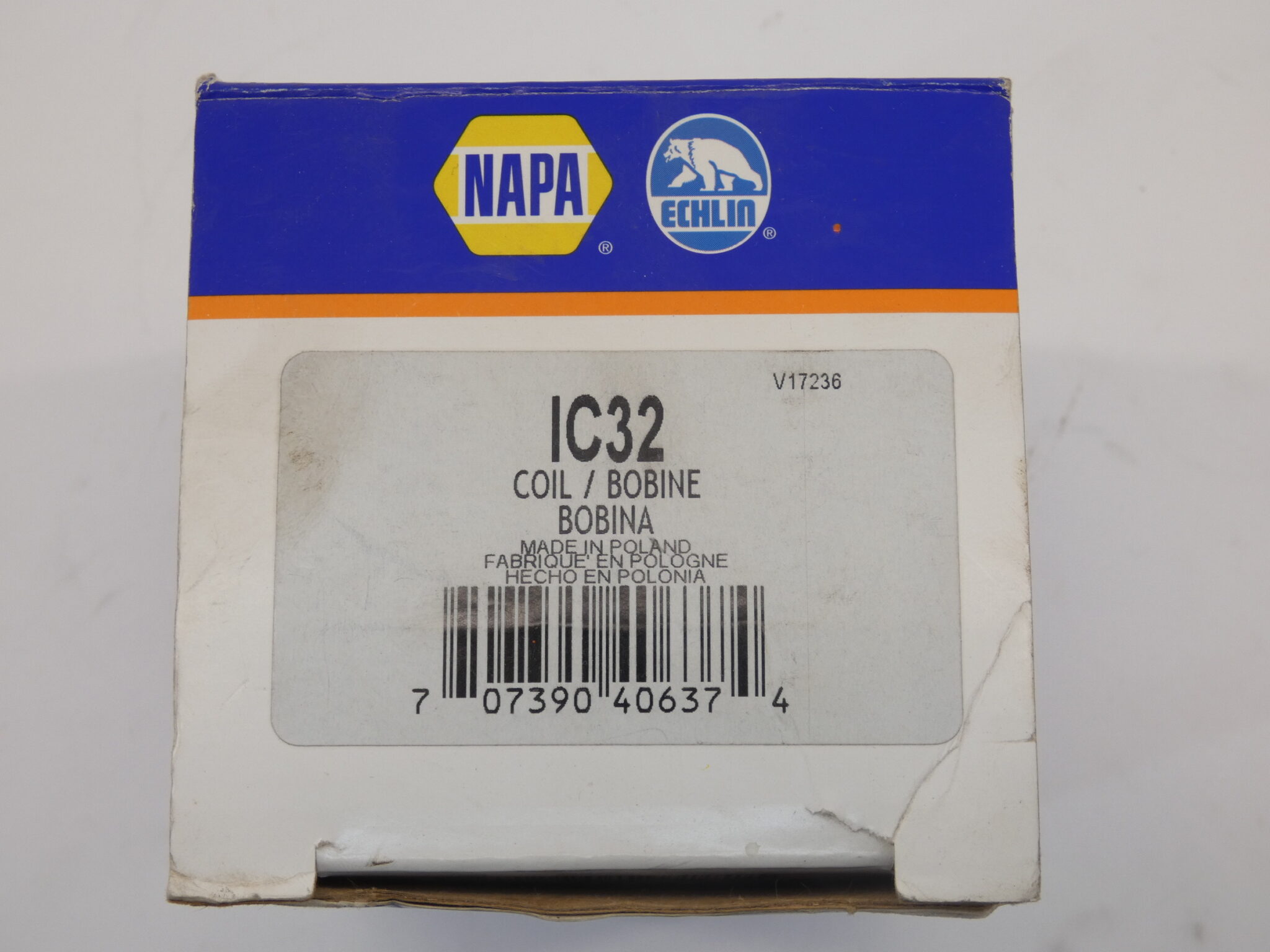 NAPA IC32 Ignition Coil MotorCraft F37U12029AA 12V NAPA Echlin GPM