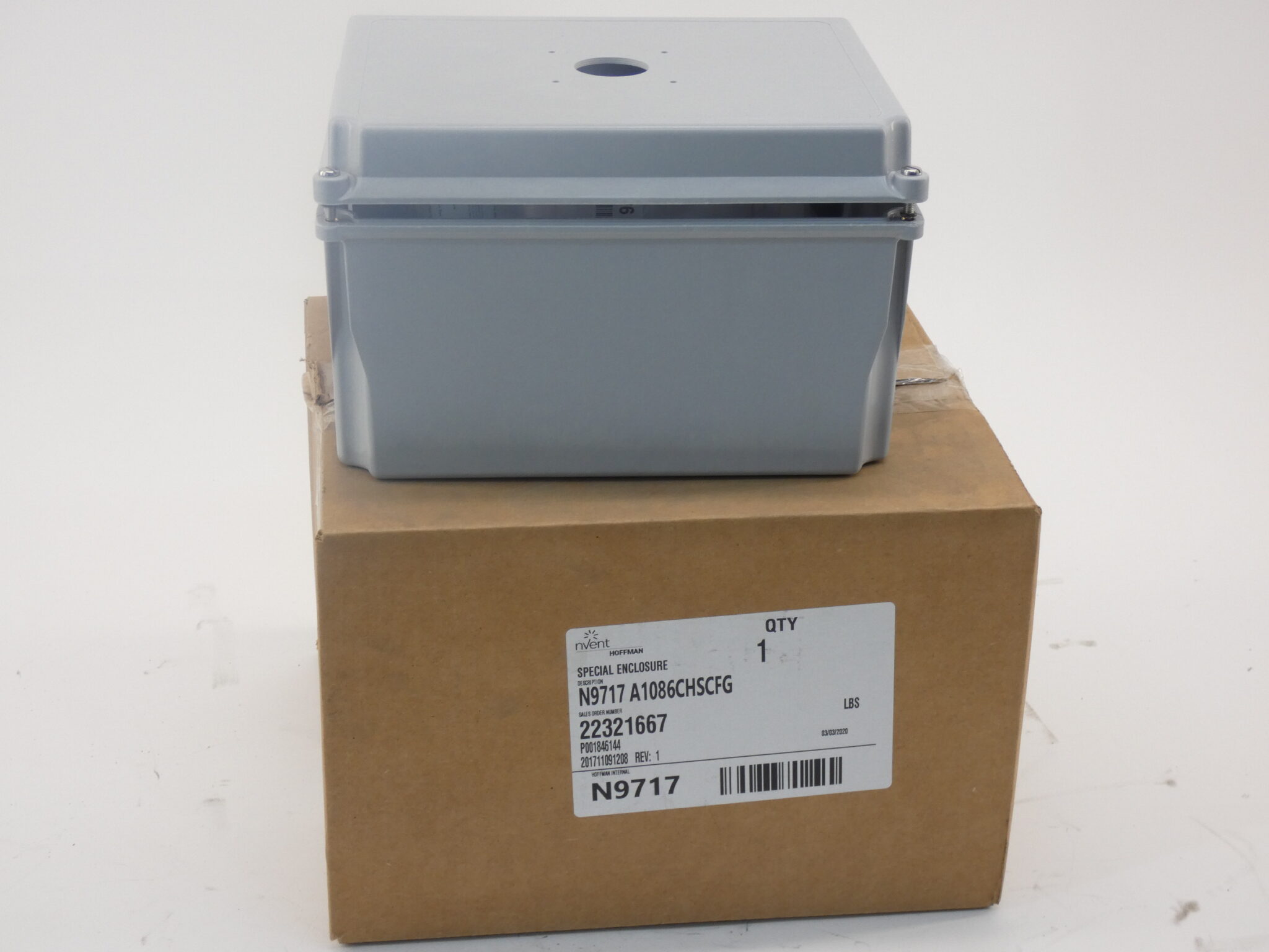 Hoffman nVent A1086CHSCFG Industrial Control Panel Enclosure 10"x8"x6" - NEW ...