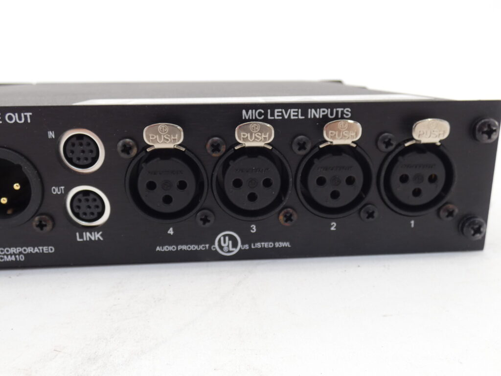 Shure SCM410 Quad 4Channel Automatic Mixer w/ Power Cord, 100120V