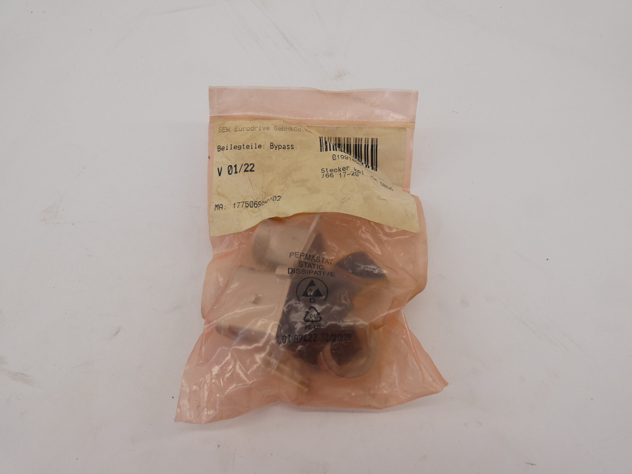 SewEurodrive 01991450 Plug CM SB 56/66 1720 GPM Surplus