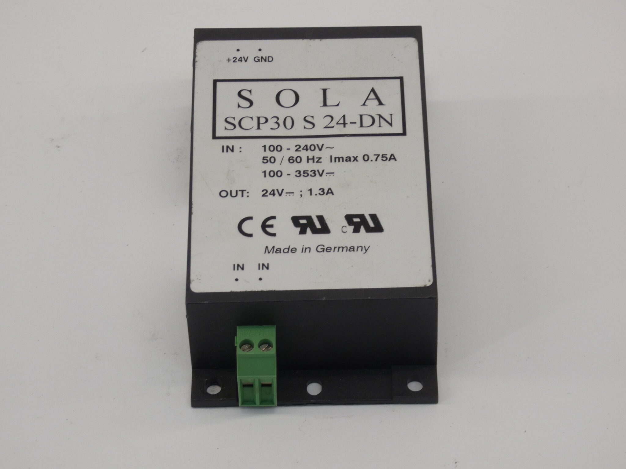 SOLA SCP30-S-24-DN Power Supply 100-240V 50/60Hz 1.3A