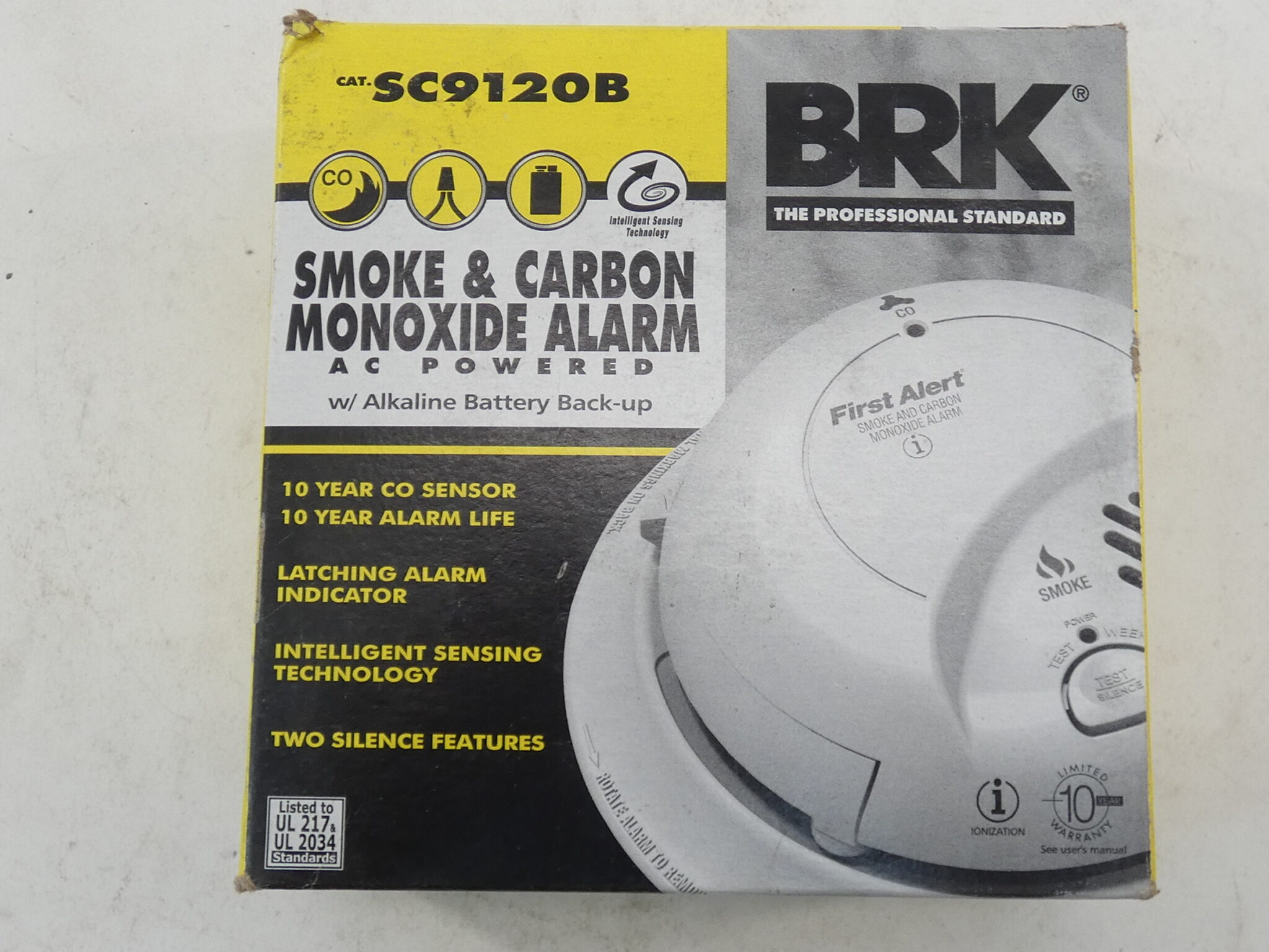 BRK SC9120B Smoke and Carbon Monoxide Alarm, AC Powered GPM Surplus
