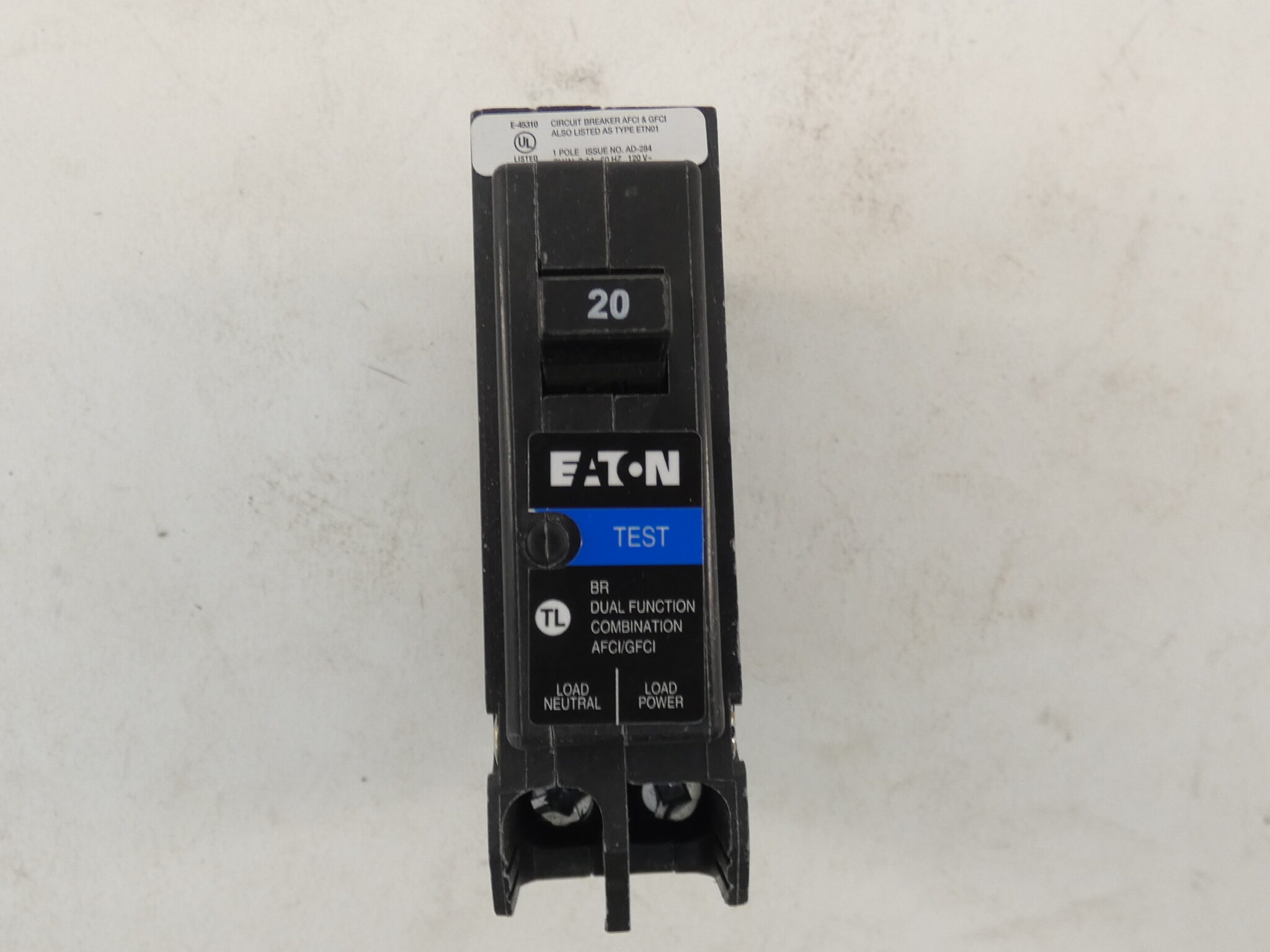 Eaton CL120CS (CL120) 20 Amp Single Pole Circuit Breaker - UL Classified Replacement