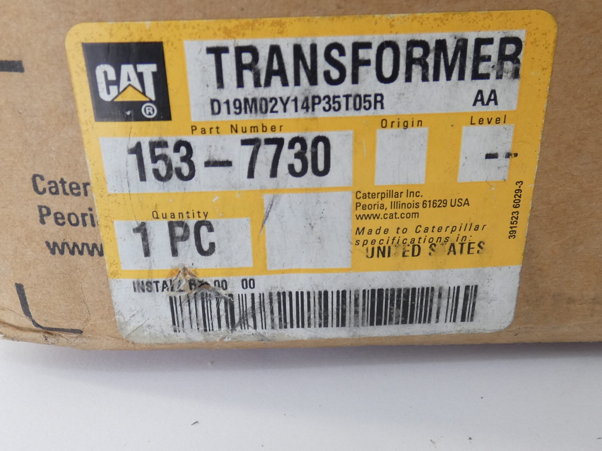 351 Cat Caterpillar 153 7730 Transformer 4200v 60hz A500t1e 1 Fuse