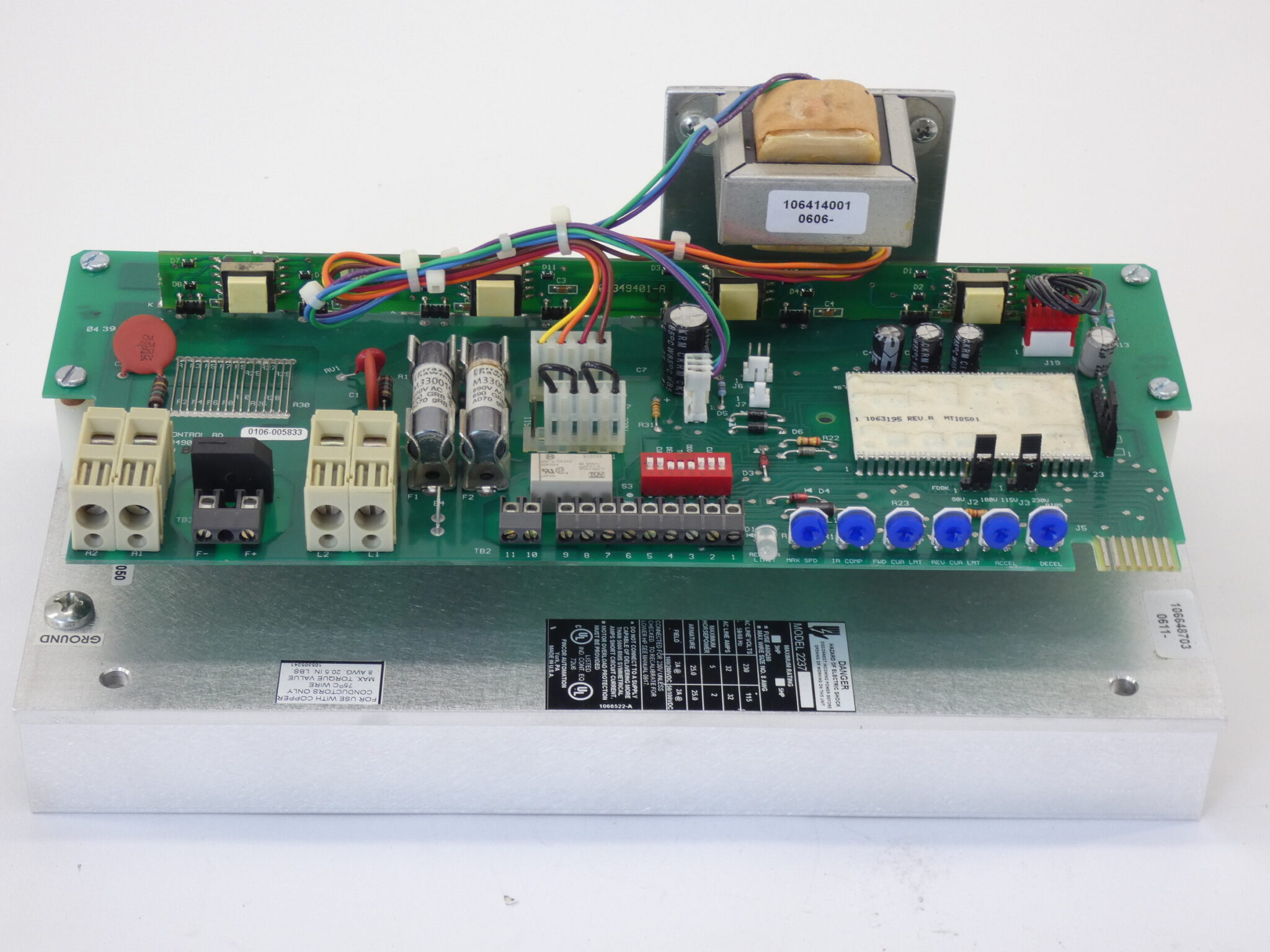 Fincor Model 2237 Adjustable Speed DC Motor Drive Open Chassis 230V 32A - NEW...