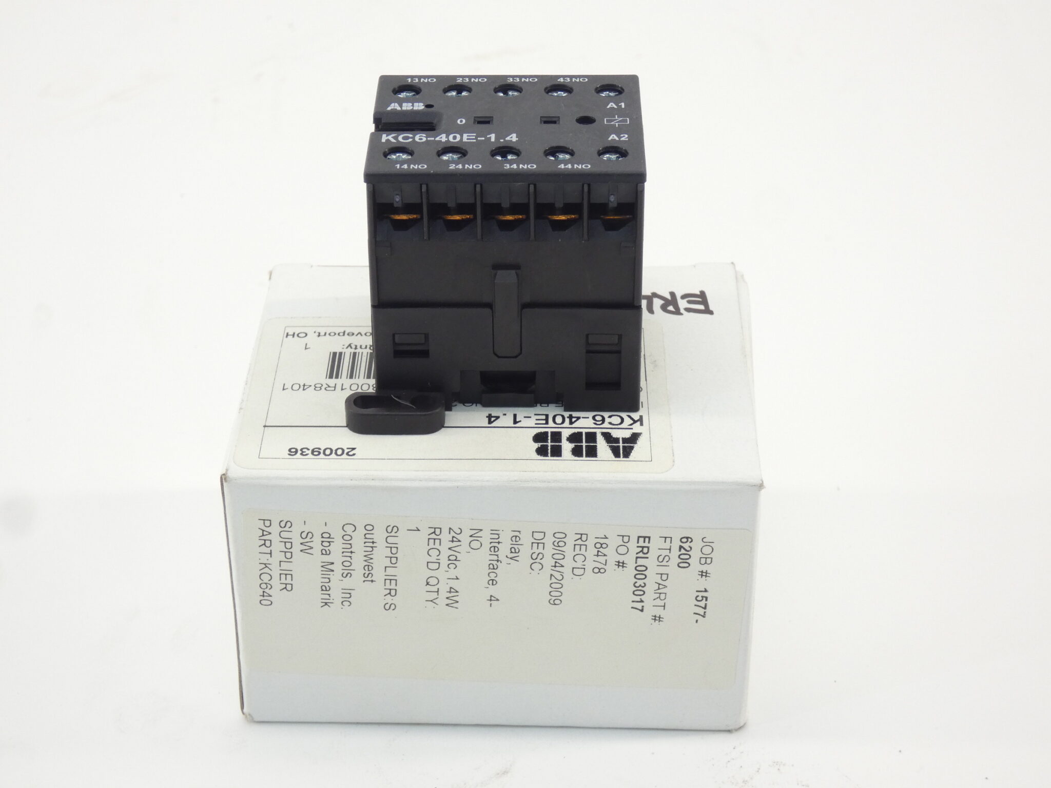 ABB KC6-40E-1.4 Interface Relay 24VDC - NEW Surplus!