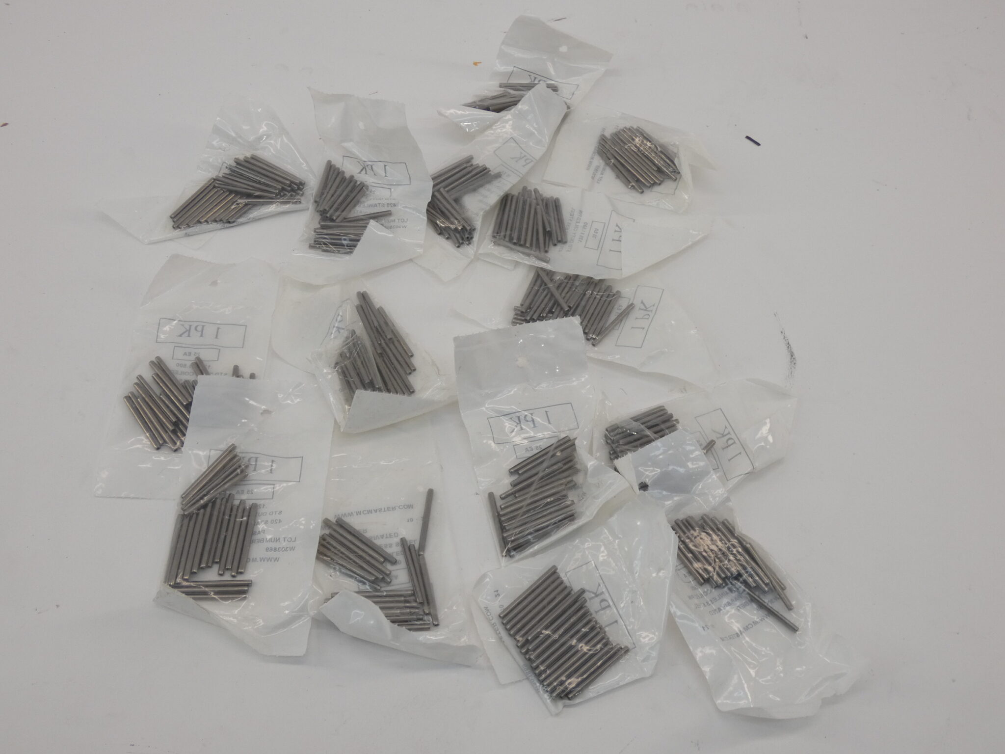 *Lot of 375* 15 Packs McMaster-Carr Stainless Steel Coiled Pin .125 x 1.500 -...