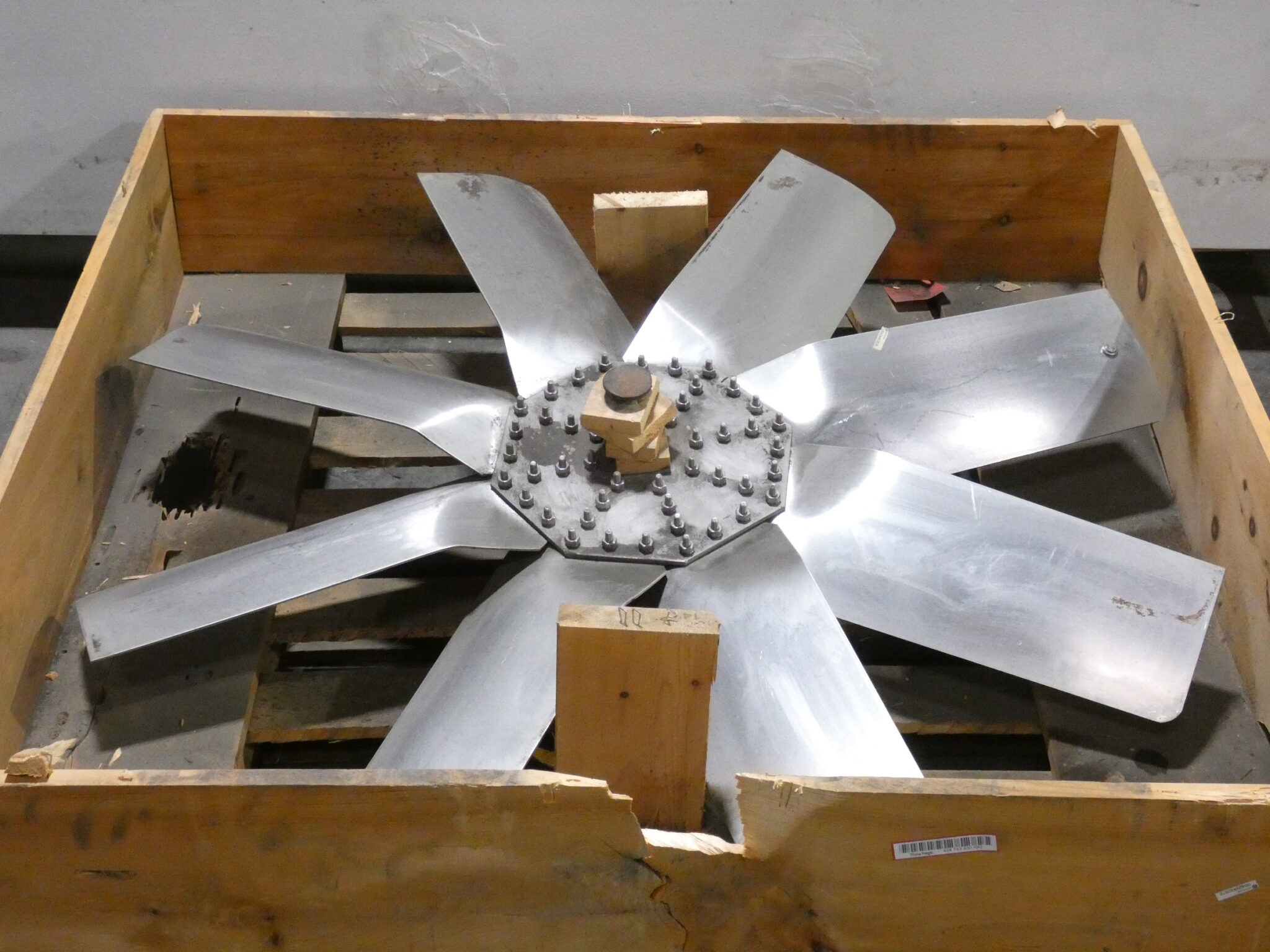 Industrial Stainless Steel Fan Blade 48″ Diameter GPM Surplus