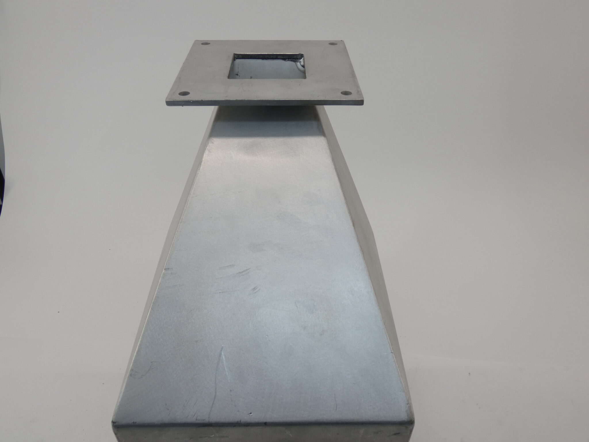 Aluminum Hopper w/ Sight Glass 10″ Opening Size 20″ Height GPM Surplus