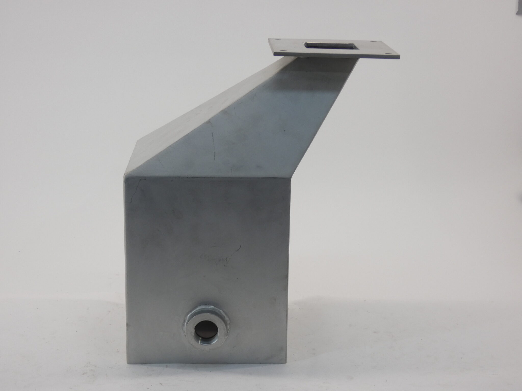 Aluminum Hopper w/ Sight Glass 10″ Opening Size 20″ Height GPM Surplus