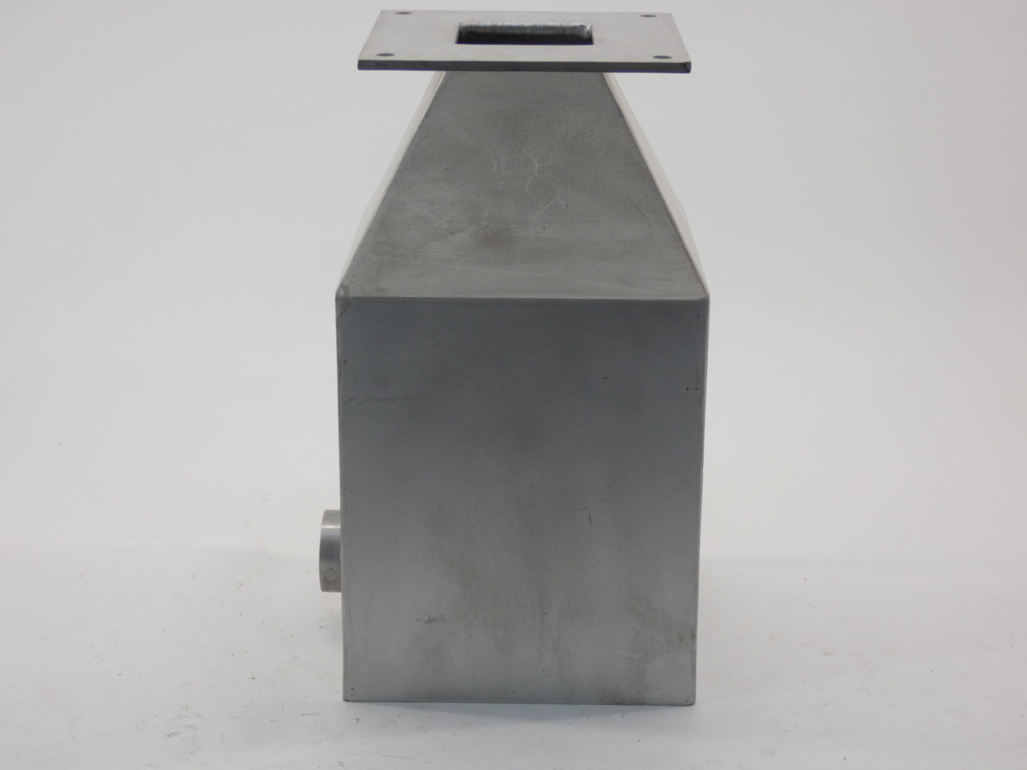 Aluminum Hopper w/ Sight Glass 10″ Opening Size 20″ Height GPM Surplus