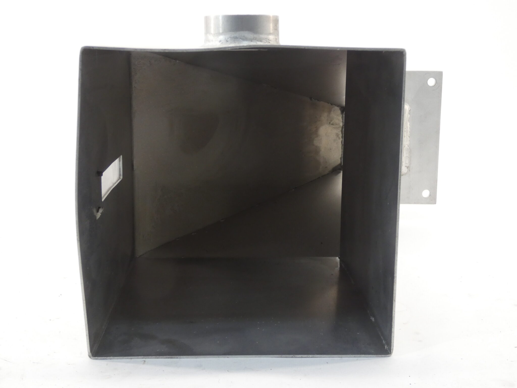 Aluminum Hopper w/ Sight Glass 10″ Opening Size 20″ Height GPM Surplus