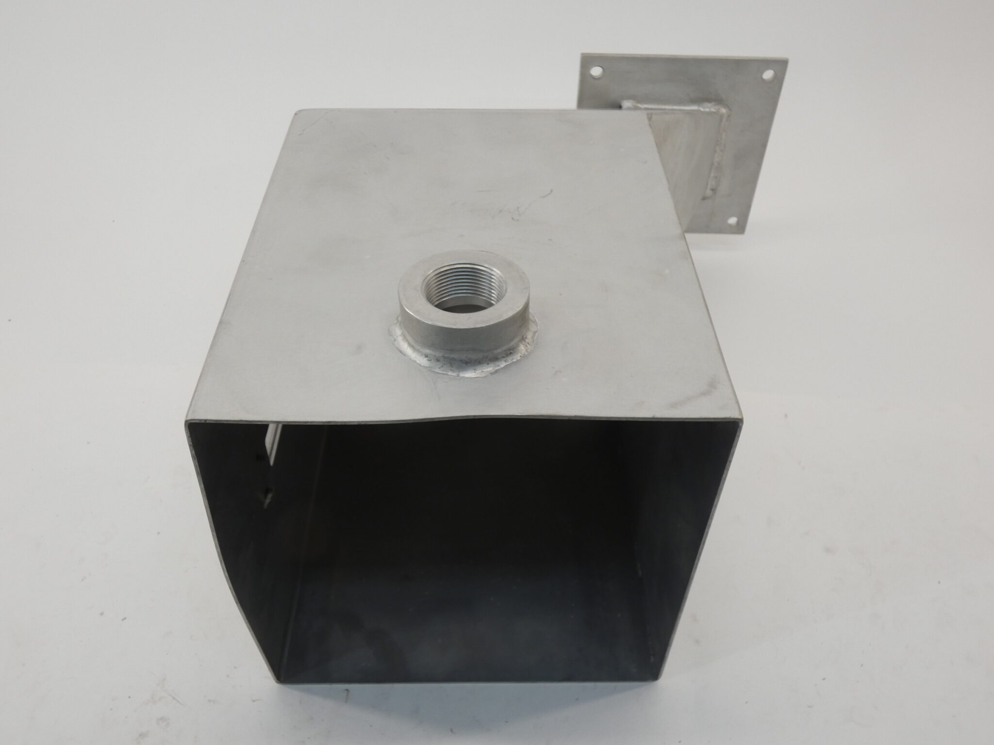 Aluminum Hopper w/ Sight Glass 10″ Opening Size 20″ Height GPM Surplus