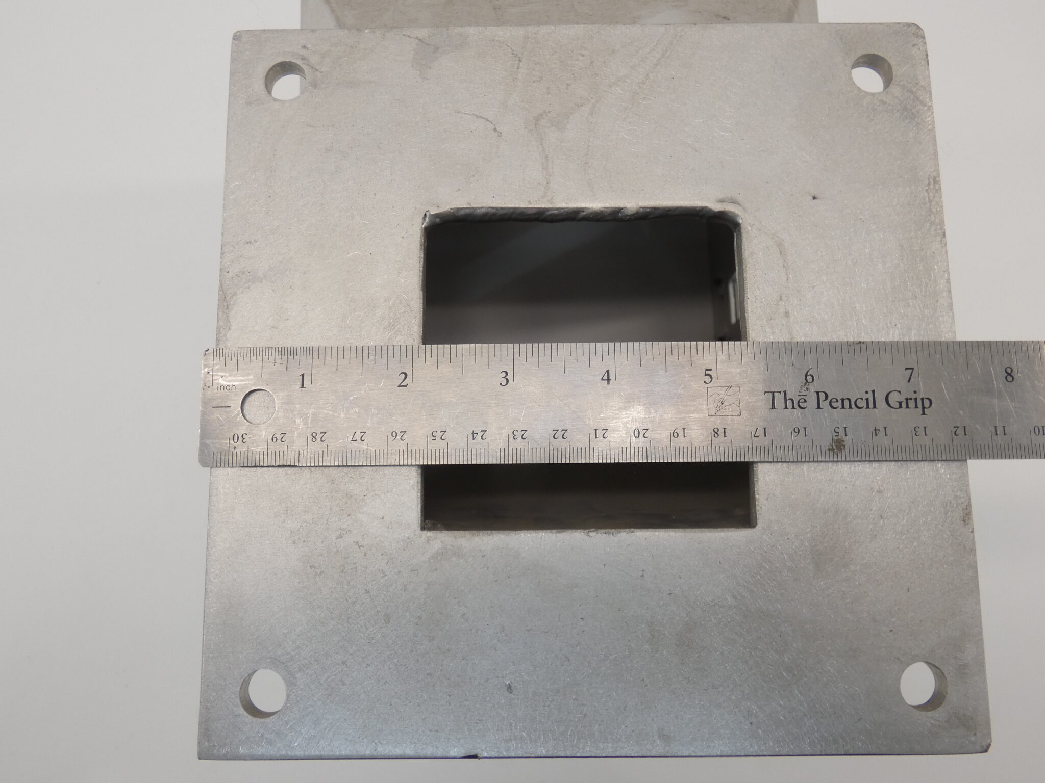 Aluminum Hopper w/ Sight Glass 8″ Opening Size 12″ Height GPM Surplus