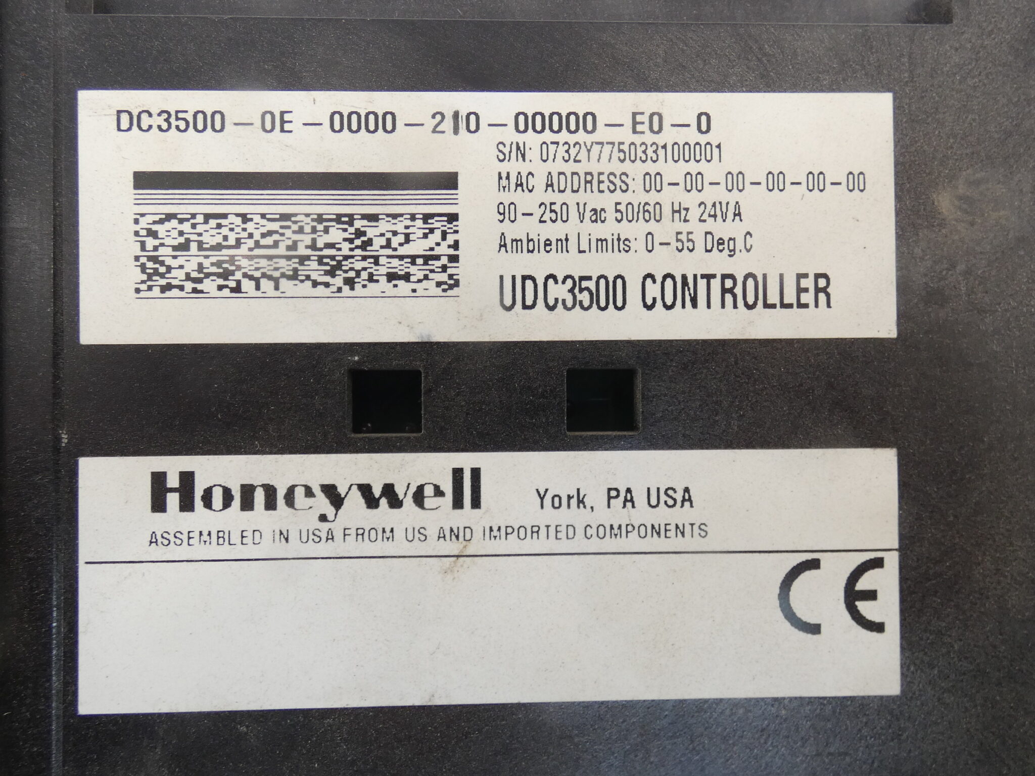 Honeywell Udc3500 Digital Controller Dc3500 0e 0000 210 00000 E0 0