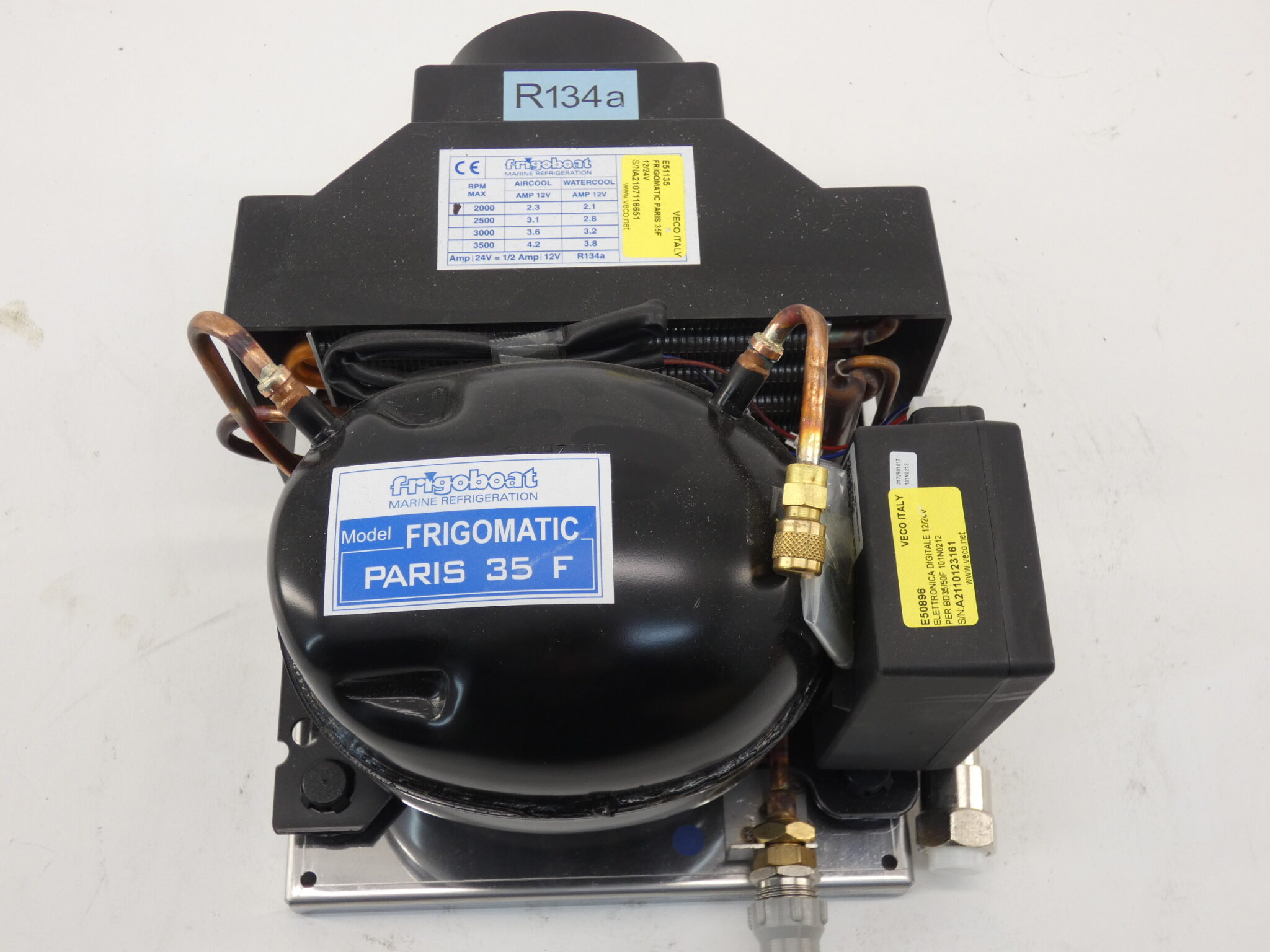 Frigoboat PARIS 35F Air Cooled Condensing Unit 12/24V E51135 E50896 ...