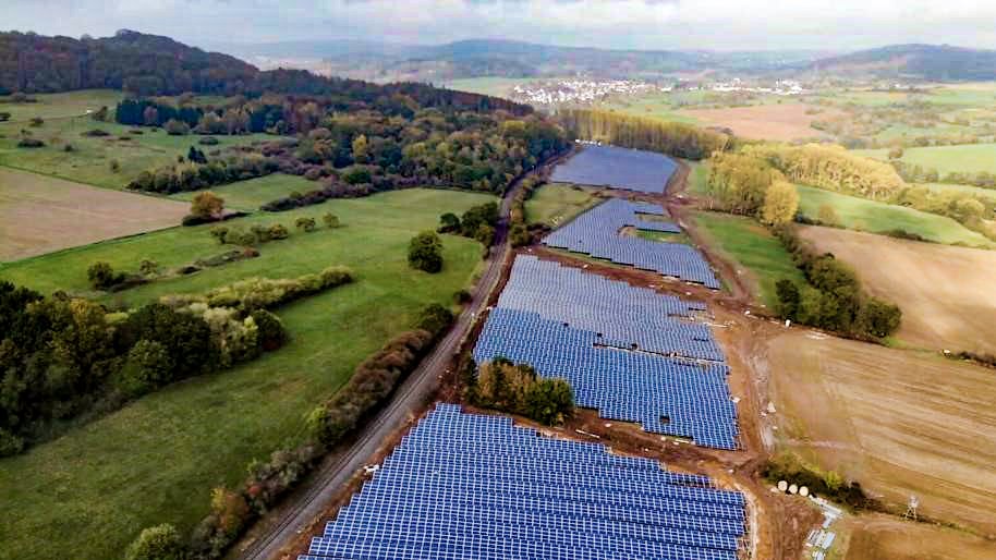 10-MWp-Solarpark in Hessen