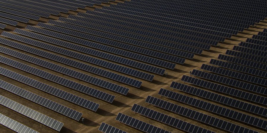 Field of solar panels