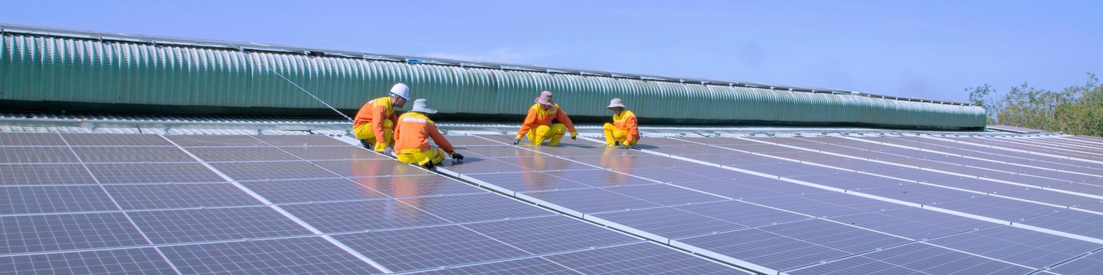 Solar Technicians Installing Solar Panels