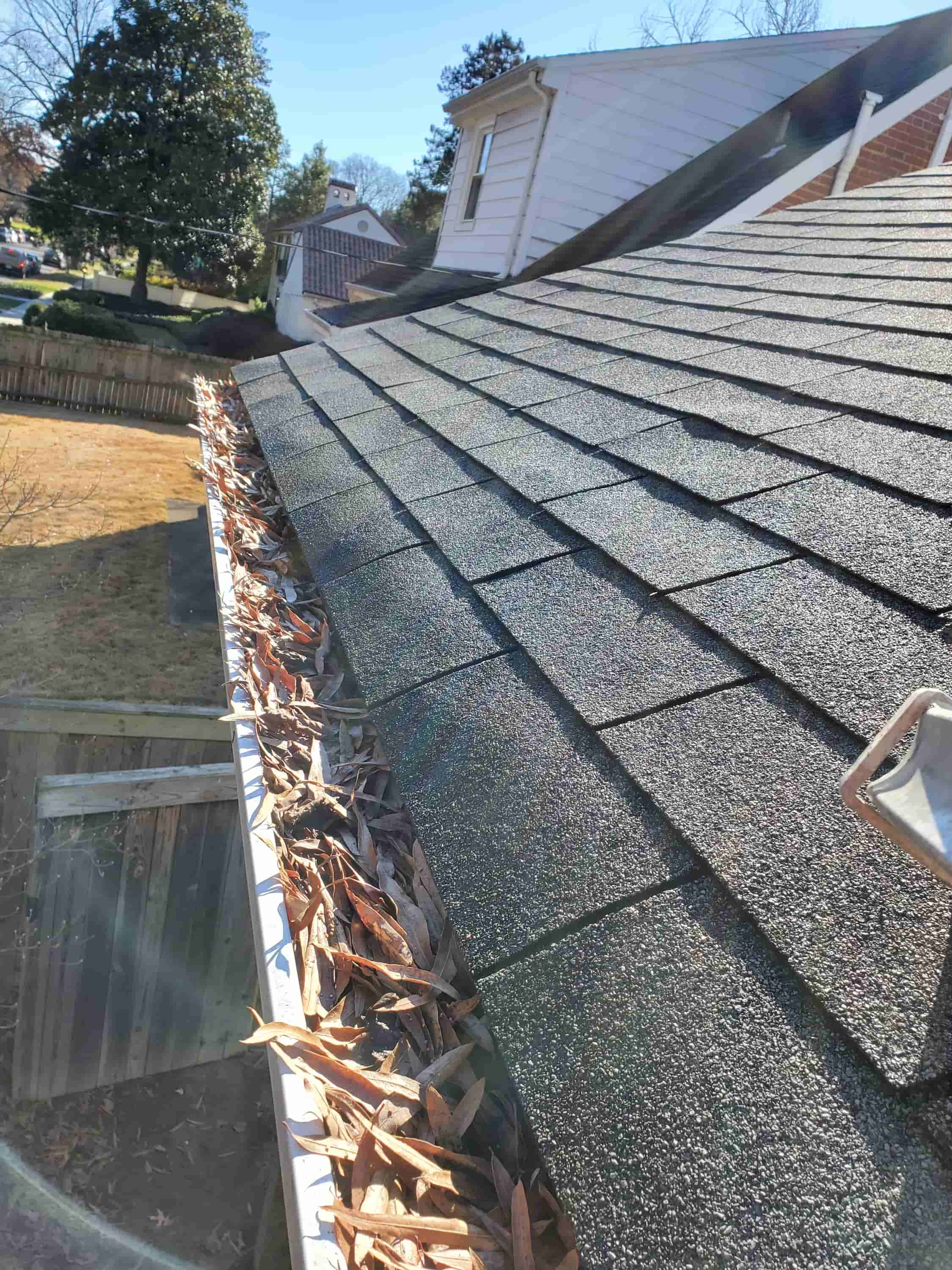 how to clean high gutters