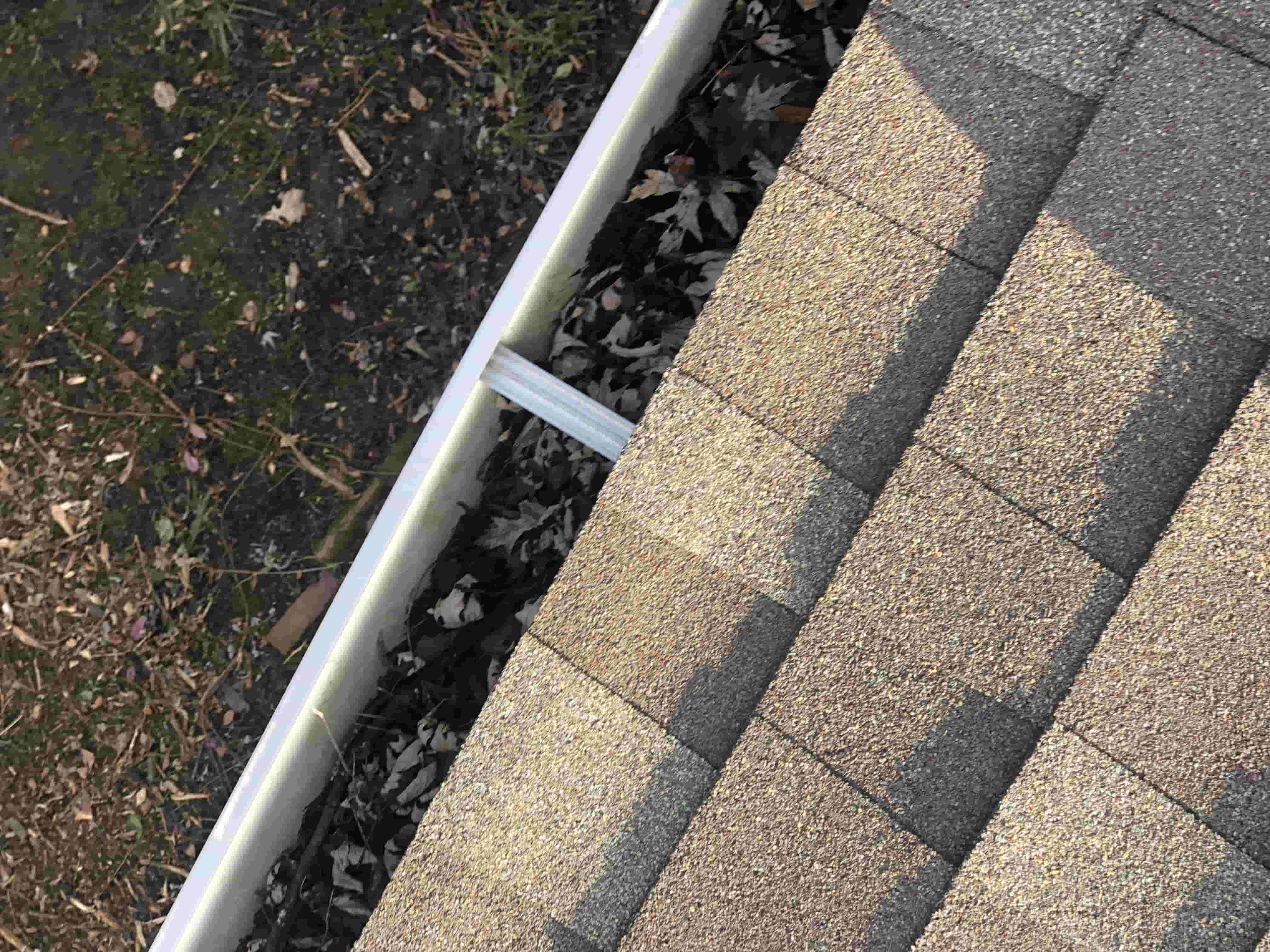 cleaning outside of gutters