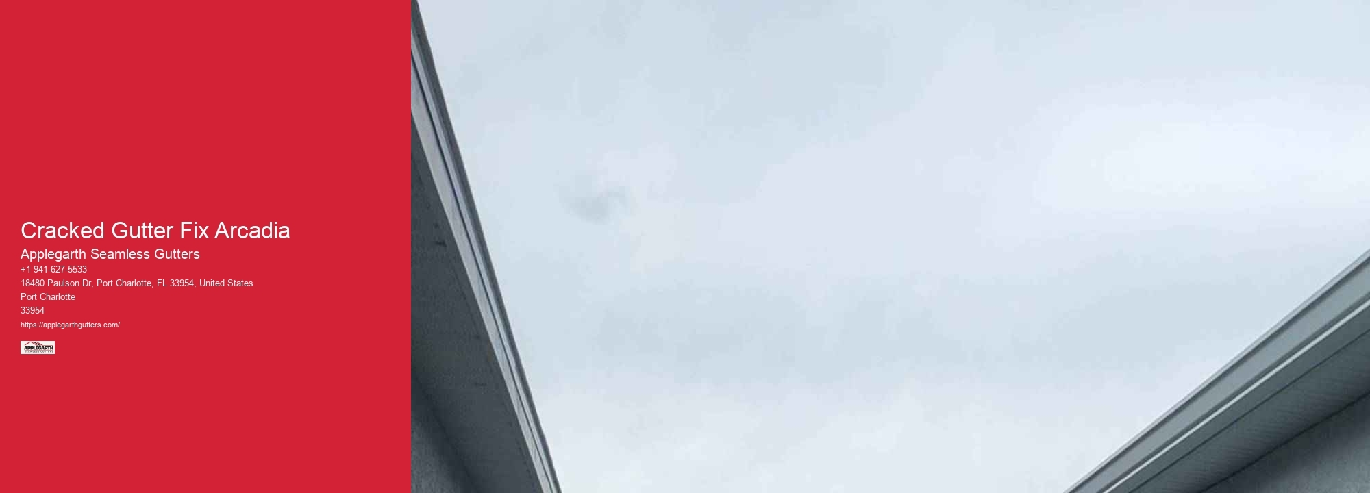Cracked Gutter Fix Arcadia