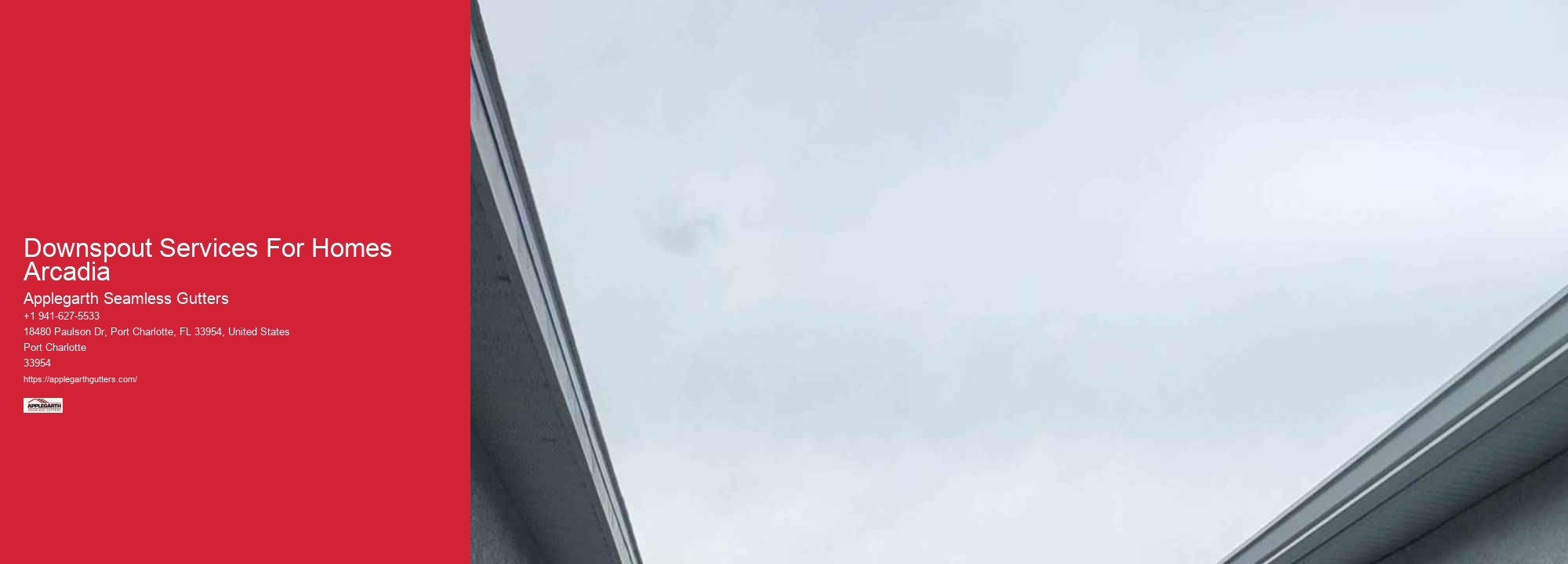 Downspout Services For Homes Arcadia