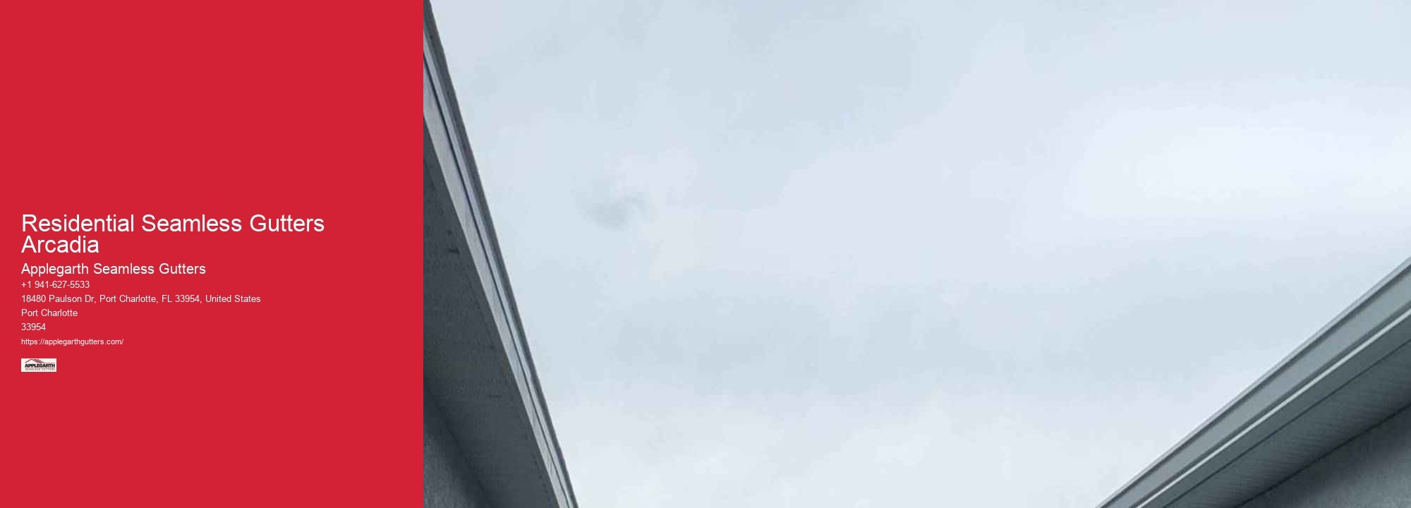 Residential Seamless Gutters Arcadia