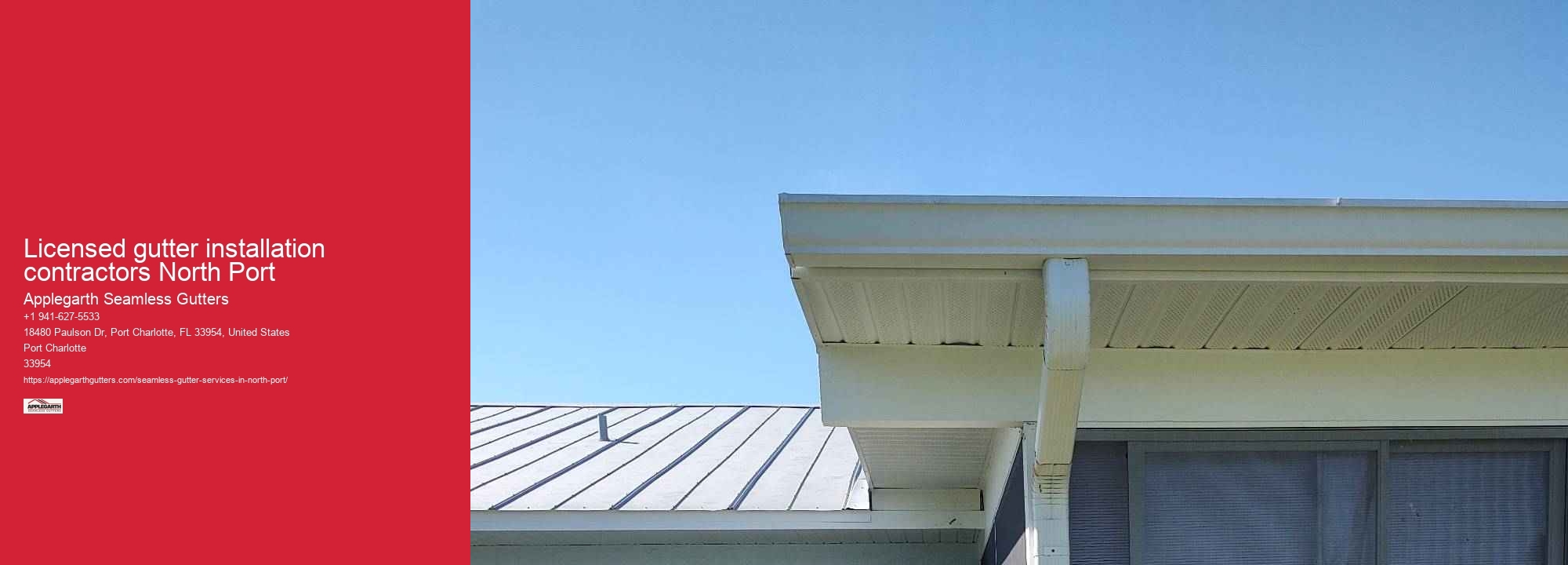 Licensed gutter installation contractors North Port