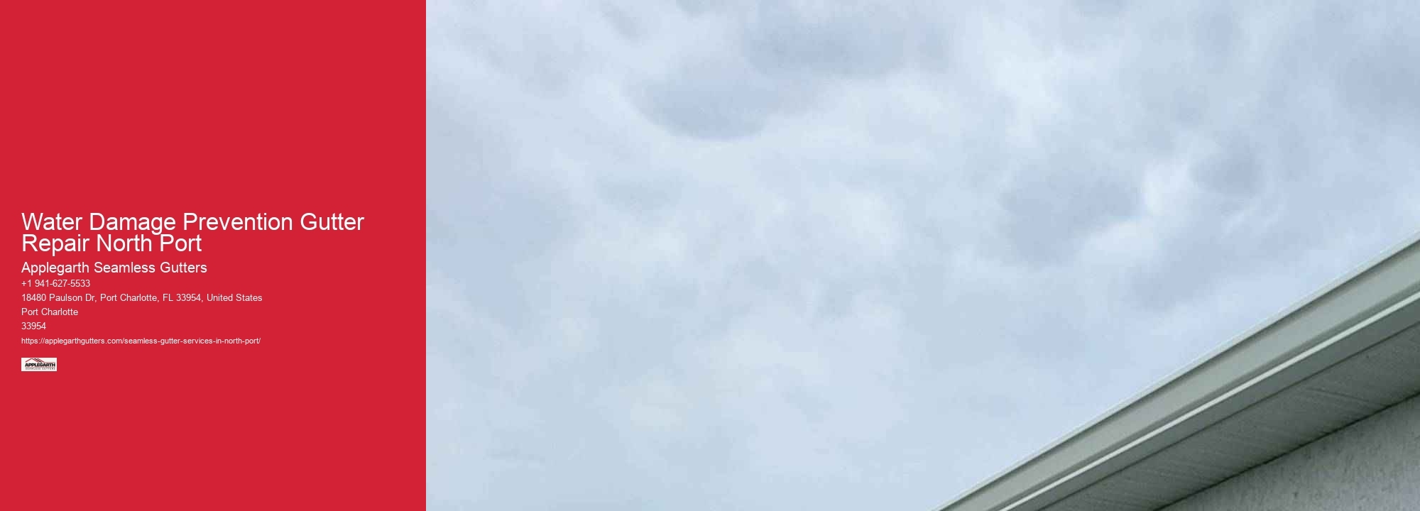 Water Damage Prevention Gutter Repair North Port