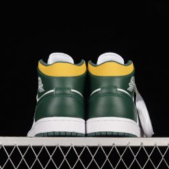 Air Jordan 1 Mid Green Yellow AJ1 1 554724371