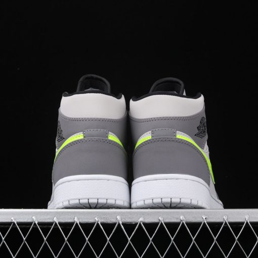 Air Jordan 1 Mid Grey Volt AJ1 1 554724072