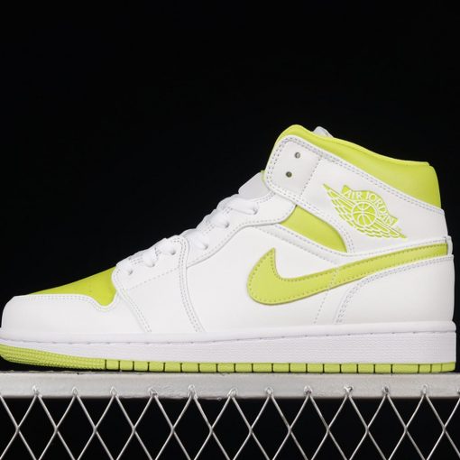 Air Jordan 1 Mid White Lime AJ1 1 BQ6472131