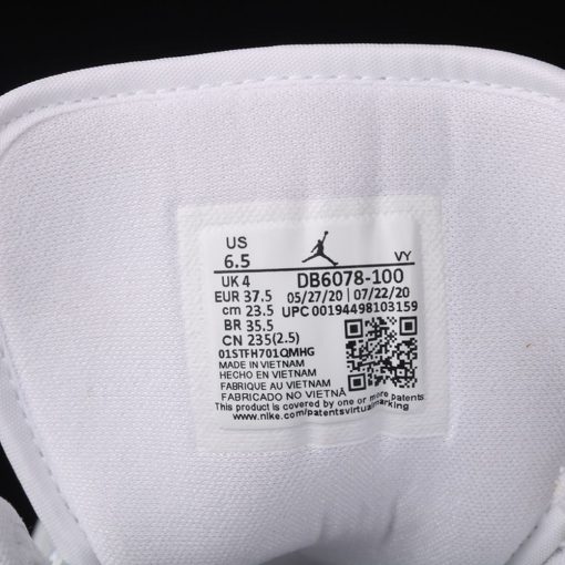 Air Jordan 1 MidQuilted White AJ1 1 DB6078100