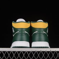 G Air Jordan 1 Mid Green Yellow AJ 1 554724371